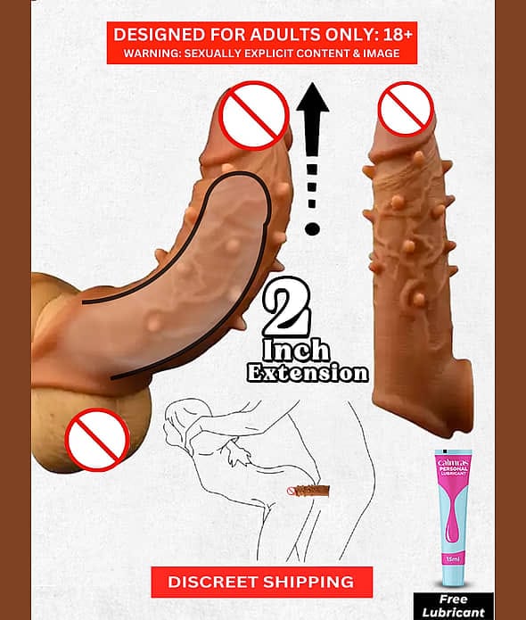 Textured Extension Sleeve for Men – Flexible 2 Inch Enhancement Design
